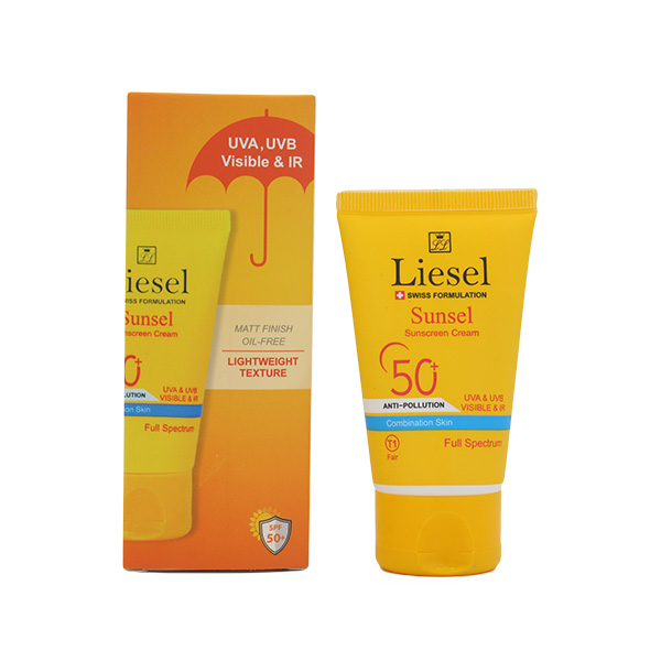 کرم ضد آفتاب SPF50 رنگی مخصوص پوست مختلط لایسلT1