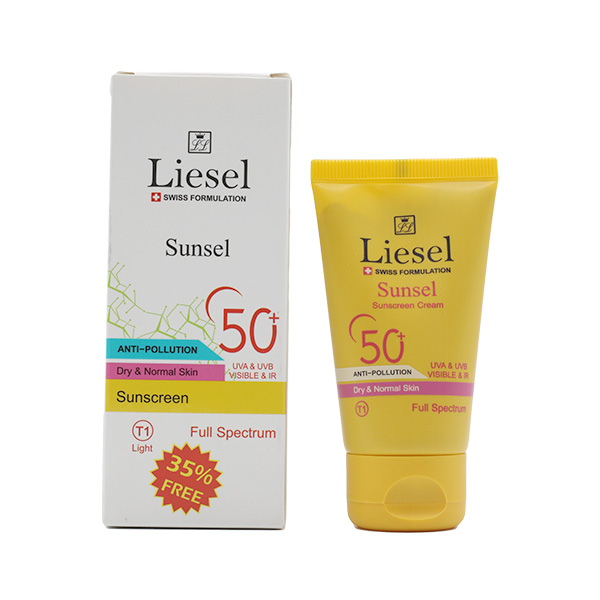 کرم ضد آفتاب SPF50 مناسب پوست خشک (رنگ شماره T1)