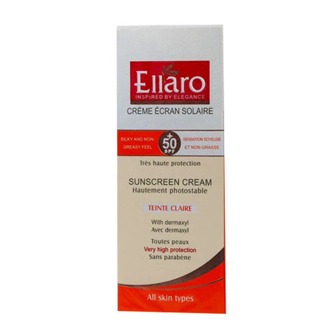 کرم ضدآفتاب SPF50 بژروشن الارو (انواع پوست)