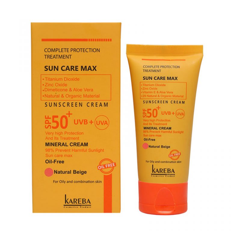 کرم ضدآفتاب بژ طبیعی کاربا