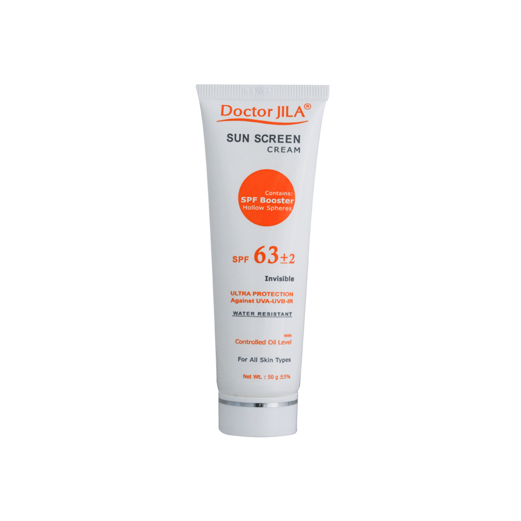 کرم ضدآفتاب فاقد چربی و بی رنگ SPF63+2 دکتر ژیلا