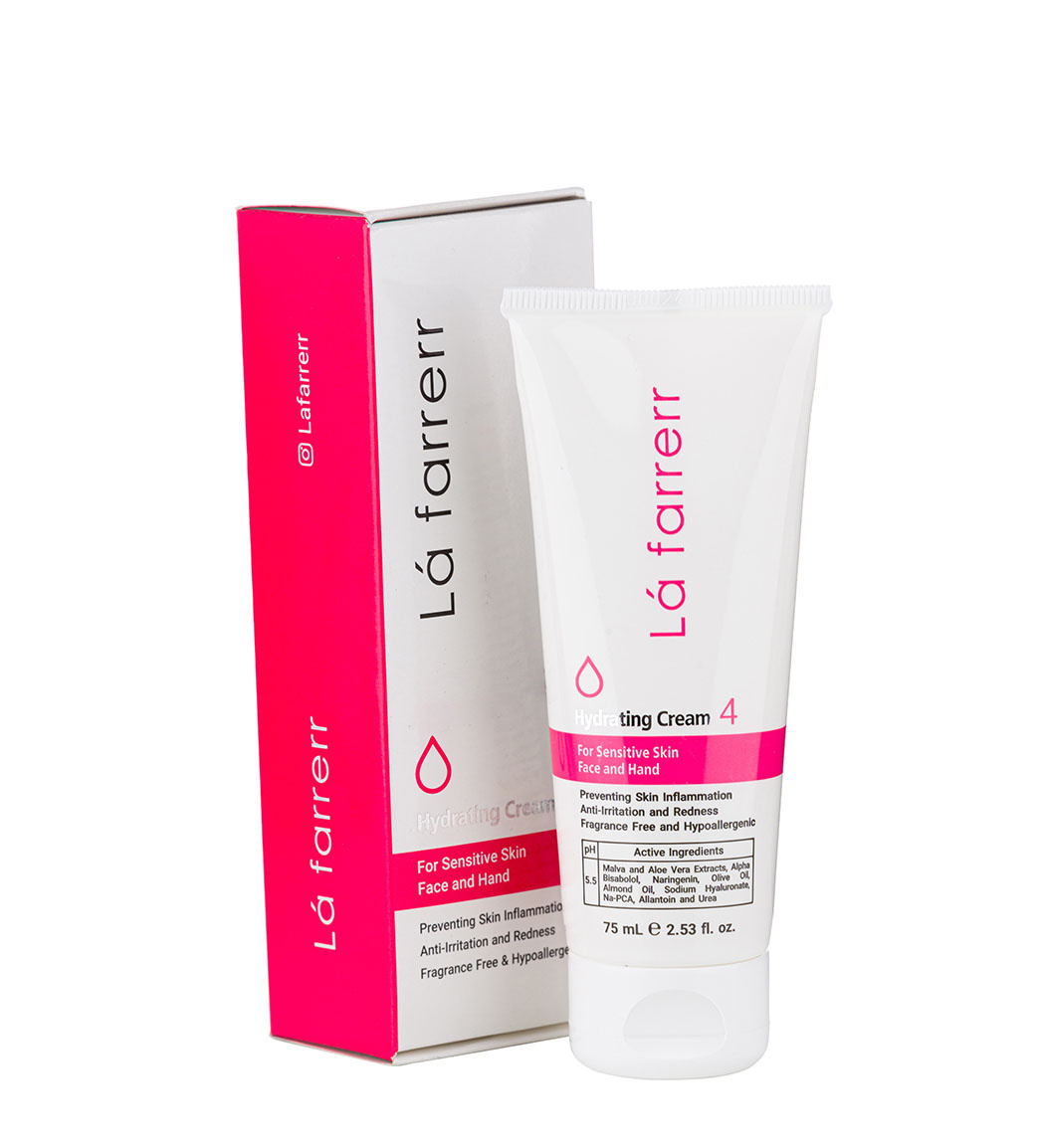 کرم آبرسان 4صورت ودست پوست حساس لافارر