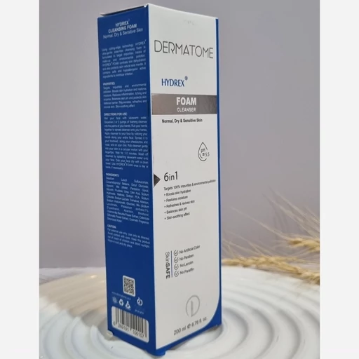 فوم شوینده هیدرکس وپاک کننده ومرطوب کننده درماتوم