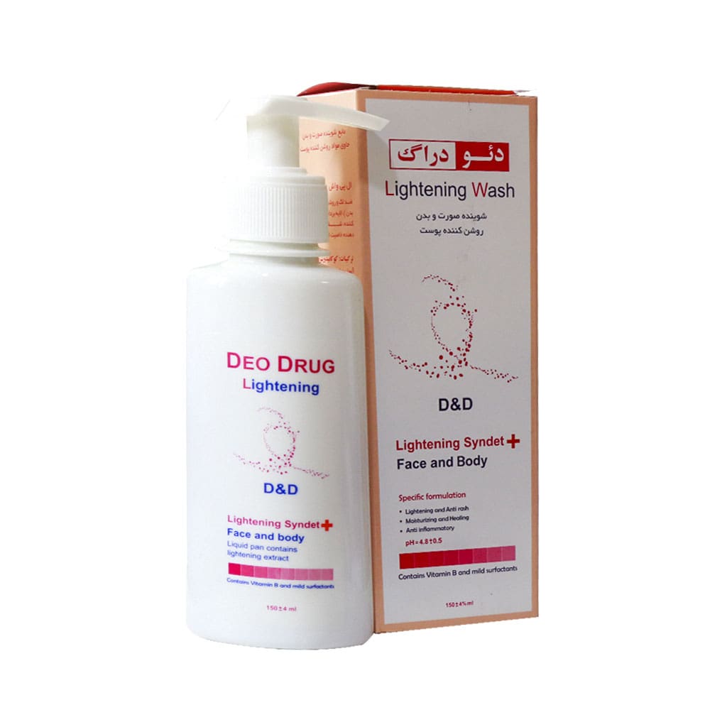مایع شوینده صورت وبدن حاوی مواد روشن کننده پوست دئودراگ