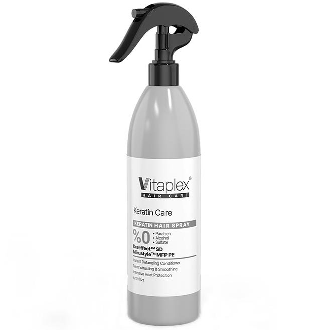 اسپری ترمیم کننده ونرم کننده موهای کراتین شده ویتاپلکس