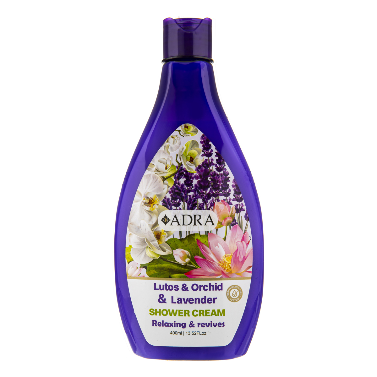 شامپوبدن کرمی نیلوفر آبی ورکیده واسطوخودوس آدرا