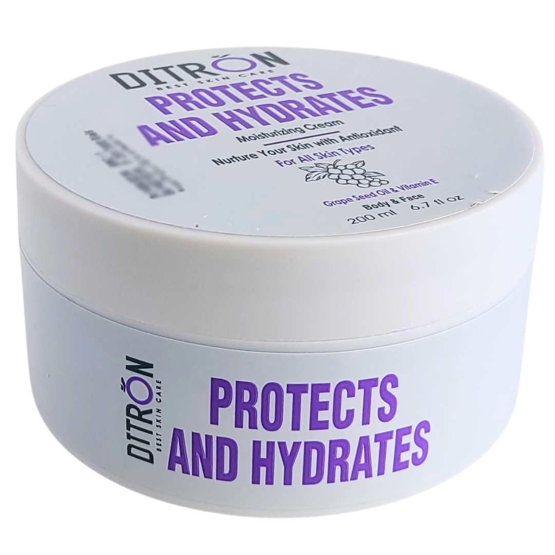 کرم مرطوب کننده کاسه ای روغن هسته انگور وویتامین ایی دیترون