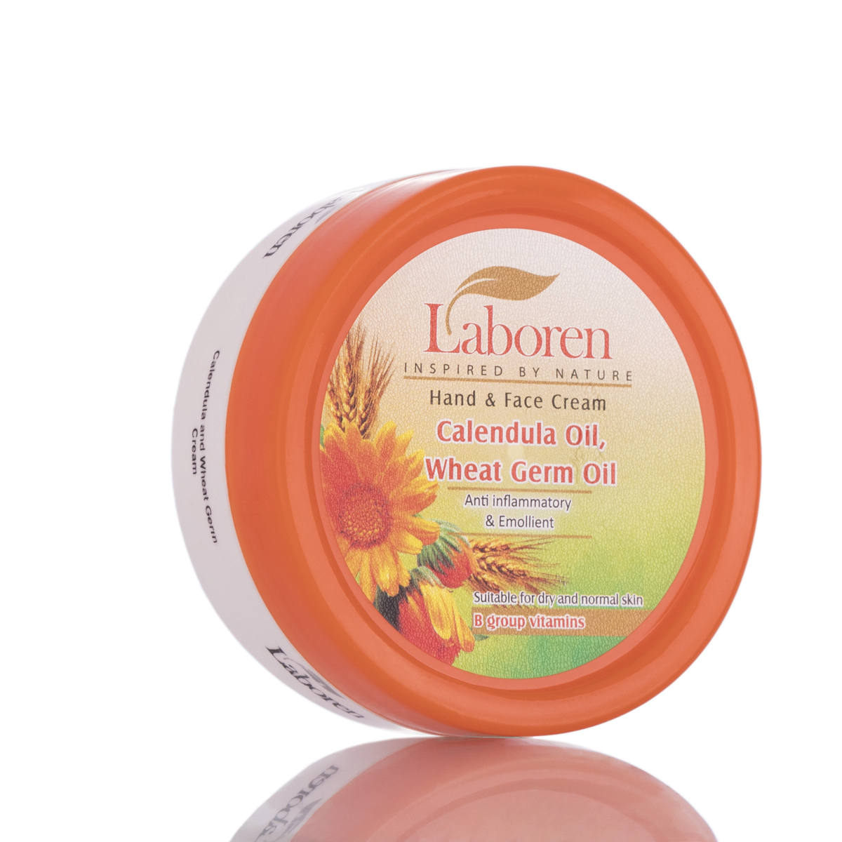 کرم جوانه گندم وگل همیشه بهار کاسه ای لابورن