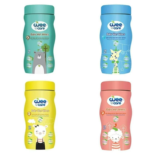 دستمال مرطوب کودک قوطی ای وی کر