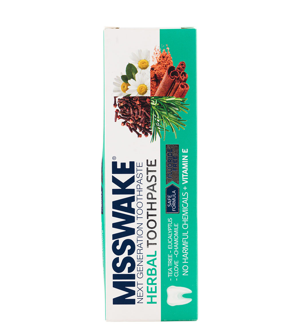 خمیر دندان حاوی عصاره ی میخک وروغن درخت چای بدون فلوراید میسویک